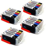 Lot de 20 Cartouches d'encre XL compatibles avec Canon PGI 570 CLI 571 pour Canon PIXMA MG5750 MG6850 MG7750 TS5050 TS6050 TS8050 TS9050