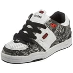 Globe Fusion-Kid, Chaussures de skate garçon - Noir/blanc/camouflage, 35 EU (3 US)