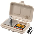 UNIWEIGH Balance à Grammes,300g/0.01g Mini Balance Numérique de Poche avec Affichage LCD,Tare,Poids Calibré,Convient à la nourriture,Bijoux,monnaies, pouvoir, herbes, épices, cuisine, petit choses