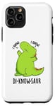 Coque pour iPhone 11 Pro Jeu de mots drôle de dinosaure Di-know-saur