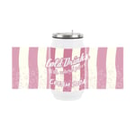 Retro Cream Soda Can Drinking Flask with Straw - Travel Mug Gift