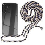 EAZY CASE For Samsung Galaxy A34 Cover With Band Phone Chain Silicone Taupe