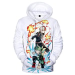 ZOSUO Unisex 3D Hoodie Sweatshirt Printed Hoody Drawstring My Hero Academia Midoriya Izuku Pullover Tops with Tracksuit Pocket Couples XXS-4XL,Small