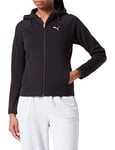 PUMA Sweat à Capuche zippé Hiver Evostripe Transpiration Femme, Noir, M