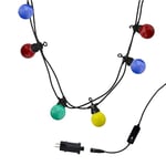 Guirlande Lumineuse extérieur connectable 10 Globes LED Multicolore Party GUINGUETTE 5.70m 8 Modes