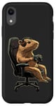 Coque pour iPhone XR Capybara Gamer Casque de jeu vidéo pour adolescents et joueurs de jeux