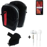 Shoulder bag / holster + earphones for Samsung Galaxy XCover 5 Belt Pouch Case