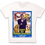 James Bond Goldfinger 60s Italian Film Retro Vintage Hipster Unisex T Shirt 1411