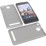 Bag for Archos 50f Helium phone case protection cover TPU rubber case Gray