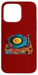 Coque pour iPhone 15 Pro Max Tourne-disque vintage coloré - Retro Pop Art Vibes