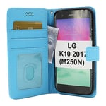 New Standcase Wallet LG K10 2017 (M250N) (Ljusblå)