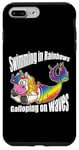 iPhone 7 Plus/8 Plus Swimming in Rainbows Galloping on Waves Mystic Hybrid Case