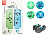 HORI 4 Animal Crossing Tom Nook Leaf Switch Cap Grips for Joystick Joy/con Lite