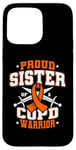 Coque pour iPhone 15 Pro Max Ruban orange « Proud Sister Of A COPD Warrior COPD Fighter »