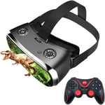 Aimaisen Casque De Réalité Virtuelle 3D Nibiru Android All-In-One Hd Vr Lunettes Avec Manette De Jeu, Casque Sans Fil Wifi Bluetooth Smart Lunettes Pour Hdmi 2K Films Imax Jeux Vidéo