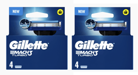 Pack 8 Lames GILLETTE MACH3 TURBO Recharge Rasoir Gilette Match 3 Match3 Mach 3*