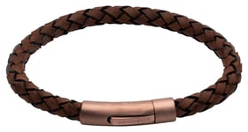 Unique & Co B441DB/21CM Dark Brown Leather | Matte Brown IP Jewellery