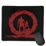 God of War Hero Blood Silhouette Customized Designs Non-Slip Rubber Base Gaming Mouse Pads for Mac,22cm×18cm， Pc, Computers. Ideal for Working Or Game