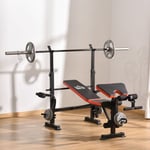 Multi Gym Exercise Bench Adjustable Weight Training Lift Home Workout Fitness