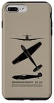 Coque pour iPhone 7 Plus/8 Plus Avion de chasse allemand Bf 109 WW2 avec faits