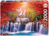 Educa - Cascade en Thaïlande | Puzzle de 2000 pièces | Mesure : 96 x 68 cm | Inclut Fix Puzzle pour accrocher Le Puzzle Une Fois Fini | À partir de 14 Ans (19280)