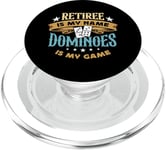 Retiree Is My Name Dominoes Is My Game Play Domino Dominoes PopSockets PopGrip for MagSafe