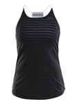 Craft Breakaway Singlet dame Black/white XS 2018