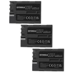 EXTENSILO 3x Batteries compatible avec Nikon D70s, D80, D90, D900, DSLR D700 appareil photo, reflex numérique (1900mAh, 7,4V, Li-ion, noir)