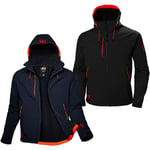 Blouson de travail Helly Hansen Chelsea Evolution Hooded - l - Bleu