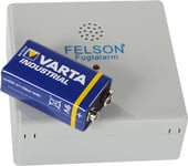 Felson Fugtalarm Inkl. 9V Batteri. Bxhxd 82X82x35 Mm.