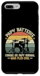 Coque pour iPhone 7 Plus/8 Plus Papy Batterie Retro Humour Cadeau Musicien À La Batterie