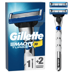 Gillette Mach3 Turbo Rakhyvel, 2 rakblad