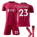 Barn / vuxen 22 23 World Cup Liverpool set fotbollsset LUIS DIAZ-23 26#