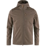 Fjällräven Mens Keb Fleece Hoodie  - Brun    - XS