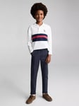 Mango Kids' Franky Drawstring Trousers, Navy