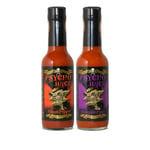 Psycho Juice Set Of 2 Chilli Sauces: 70% Ghost Pepper and 70% Scorpion Pepper