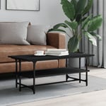 vidaXL Coffee Table Black 100x50x40 cm Engineered Wood