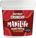 Manilife Peanut Butter Deep Roast Crunchy – All Natural, No Palm Oil, No Adde