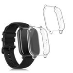 kwmobile Case Compatible with Huami Amazfit GTS 2 Mini (Set of 2) - Smart Watch/Fitness Tracker Cover - Transparent