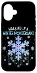 iPhone 16 Walking In A Winter Wonderland Tie Dye Snowflake Christmas Case