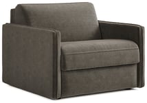 Jay-Be Slim Fabric Cuddle Chair Sofa Bed - Pewter