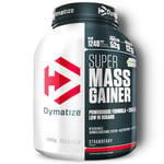 Dymatize Super Mass Gainer Strawberry 2943g - Weight-Gainer Poudre + Glucides, Creapure Créatine, BCAAs, Casein