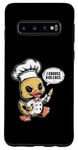 Coque pour Galaxy S10 Chef Cook Duck – Dictons humoristiques mignons graphiques sarcastiques humoristiques