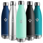 Vikaster Gourde isotherme, 1l Gourde, Sans-BPA Gourde inox, Etanche bouteille Approprié & Adulte, Sport, Gym, école, Extérieur