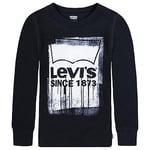 Levi's Kids Boys Lvb Wet Paint L/S Tee 8ej331 Tshirt, Meteorite, 2 Years UK