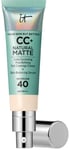 IT Cosmetics CC+ Natural Matte Base de Maquillaje en Crema SPF40 #Fair Ivory 32 ml