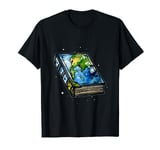 Earth Day 2023 planet Book Art Save the Planet T-Shirt