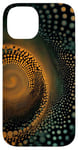 iPhone 14 Enchanting Spiral Dot Art Designs Case