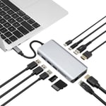 Plexgear Multiadapter för USB-C med 12 anslutningar