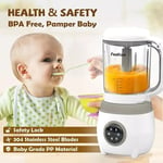 FeeKa Baby Food Processor Maker Multi-Function Steamer Grinder Blender Puree